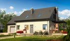 Projekt domu Niki II G1 energo - parterowy z poddaszem dom o powierzchni 134,05 m², dach dwuspadowy - ujęcie 2