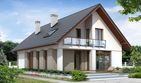 Projekt domu Storczyk - parterowy z poddaszem dom o powierzchni 155,70 m², dach dwuspadowy - ujęcie 2