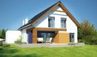 Projekt domu Garda DCP310 - parterowy z poddaszem dom o powierzchni 156,53 m², dach dwuspadowy - ujęcie 2