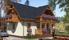 Projekt domu L-30 Dom ludowa - szkieletowy - parterowy z poddaszem dom o powierzchni 96,40 m², dach dwuspadowy - ujęcie 2