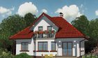 Projekt domu APS 159 - parterowy z poddaszem dom o powierzchni 142,80 m², dach czterospadowy - ujęcie 2
