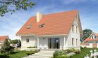Projekt domu Chaber 3 - parterowy z poddaszem dom o powierzchni 134,40 m², dach dwuspadowy - ujęcie 2