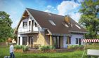 Projekt domu Maryla (1342) - parterowy z poddaszem dom o powierzchni 139,60 m², dach dwuspadowy - ujęcie 2