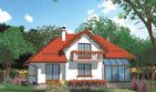 Projekt domu APS 129 - parterowy z poddaszem dom o powierzchni 124,10 m², dach dwuspadowy - ujęcie 2