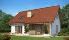 Projekt domu TK23 - parterowy z poddaszem dom o powierzchni 131,89 m², dach dwuspadowy - ujęcie 2