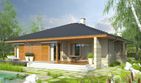 Projekt domu Flori II G1 - parterowy dom o powierzchni 115,45 m², dach kopertowy - ujęcie 2