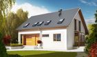 Projekt domu Pablo G1 bianco - parterowy z poddaszem dom o powierzchni 142,17 m², dach dwuspadowy - ujęcie 2