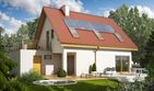 Projekt domu Tim II G1 - parterowy z poddaszem dom o powierzchni 103,87 m², dach dwuspadowy - ujęcie 2