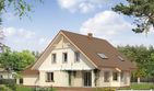 Projekt domu Caro 3 - parterowy z poddaszem dom o powierzchni 154,50 m², dach dwuspadowy - ujęcie 2