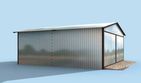 Projekt budynku gospodarczego GB19 projekt budynku gospodarczego - parterowy dom o powierzchni 38,53 m², dach dwuspadowy - ujęcie 2