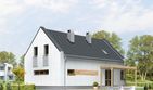 Projekt domu Magnolia - parterowy z poddaszem dom o powierzchni 113,82 m², dach dwuspadowy - ujęcie 2