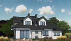Projekt domu APS 038 - parterowy z poddaszem dom o powierzchni 147,80 m², dach czterospadowy - ujęcie 2