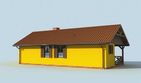 Projekt domu letniskowego Modena dom letniskowy - parterowy dom o powierzchni 45,76 m², dach wielospadowy - ujęcie 2