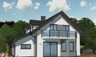 Projekt domu APS 071 NEW - parterowy z poddaszem dom o powierzchni 125,80 m², dach dwuspadowy - ujęcie 2