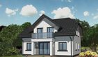 Projekt domu APS 073 NEW - parterowy z poddaszem dom o powierzchni 145,30 m², dach naczółkowy - ujęcie 2