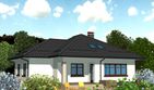Projekt domu APS 054 - parterowy dom o powierzchni 118,90 m², dach kopertowy - ujęcie 2