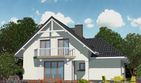 Projekt domu APS 058 - parterowy z poddaszem dom o powierzchni 134,70 m², dach dwuspadowy - ujęcie 2