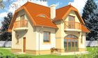 Projekt domu Jędrzej - parterowy z poddaszem dom o powierzchni 160,36 m², dach naczółkowy - ujęcie 2