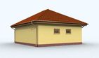 Projekt budynku gospodarczego G116 budynek gospodarczy - parterowy dom o powierzchni 48,88 m², dach kopertowy - ujęcie 2