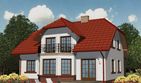 Projekt domu APS 086 - parterowy z poddaszem dom o powierzchni 169,90 m², dach naczółkowy - ujęcie 2