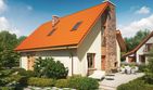 Projekt domu Basia G1 - parterowy z poddaszem dom o powierzchni 94,23 m², dach dwuspadowy - ujęcie 2