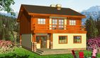 Projekt domu Eliza z garażem 1-st. [A] - z pełnym piętrem dom o powierzchni 133,90 m², dach dwuspadowy - ujęcie 2