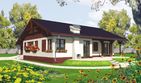 Projekt domu Romina G1 - parterowy dom o powierzchni 116,46 m², dach dwuspadowy - ujęcie 2
