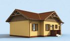 Projekt domu Lozanna - parterowy dom o powierzchni 58,24 m², dach dwuspadowy - ujęcie 2