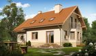 Projekt domu w Oregonie - parterowy z poddaszem dom o powierzchni 117,61 m², dach dwuspadowy - ujęcie 2