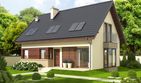 Projekt domu Liv 2 - parterowy z poddaszem dom o powierzchni 108,26 m², dach dwuspadowy - ujęcie 2
