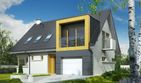Projekt domu Tolek G1 - parterowy z poddaszem dom o powierzchni 110,47 m², dach dwuspadowy - ujęcie 2