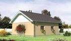 Projekt garażu 16 (220) - parterowy dom o powierzchni 45,40 m², dach dwuspadowy - ujęcie 2