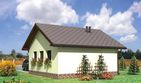 Projekt garażu 17 (221) - parterowy dom o powierzchni 24,40 m², dach dwuspadowy - ujęcie 2