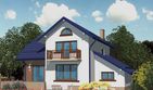 Projekt domu APS 056 - parterowy z poddaszem dom o powierzchni 123,40 m², dach wielospadowy - ujęcie 2