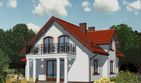 Projekt domu APS 147 - parterowy z poddaszem dom o powierzchni 131,40 m², dach dwuspadowy - ujęcie 2
