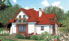 Projekt domu APS 148 - parterowy z poddaszem dom o powierzchni 126,40 m², dach kopertowy - ujęcie 2