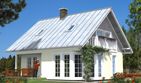 Projekt domu L-37 Dom ustrońska - szkieletowy - parterowy z poddaszem dom o powierzchni 112,50 m², dach dwuspadowy - ujęcie 6
