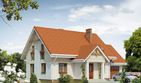 Projekt domu Sójka - parterowy z poddaszem dom o powierzchni 135,72 m², dach dwuspadowy, koszt budowy 348 539 zł - ujęcie frontu