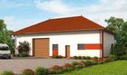 Projekt budynku gospodarczego G241 budynek gospodarczy - parterowy dom o powierzchni 163,79 m², dach kopertowy, koszt budowy 209 651 zł - ujęcie frontu