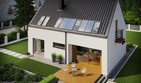 Projekt domu E11 economic - parterowy z poddaszem dom o powierzchni 103,56 m², dach dwuspadowy - ujęcie 2