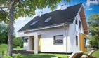 Projekt domu Liza Karo (1454) - parterowy z poddaszem dom o powierzchni 93,20 m², dach dwuspadowy - ujęcie 2