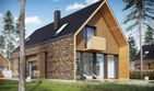 Projekt domu EX 15 II soft - parterowy z poddaszem dom o powierzchni 152,07 m², dach dwuspadowy, koszt budowy 426 000 zł - ujęcie frontu