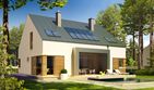 Projekt domu EX 9 G1 soft (wersja A) - parterowy z poddaszem dom o powierzchni 162,19 m², dach dwuspadowy - ujęcie 2