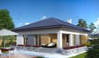 Projekt domu As 4 - parterowy dom o powierzchni 132,49 m², dach kopertowy - ujęcie 2