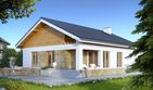Projekt domu As 3 - parterowy dom o powierzchni 123,33 m², dach dwuspadowy - ujęcie 2