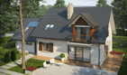 Projekt domu Amaranta G2 multi-comfort - parterowy z poddaszem dom o powierzchni 140,18 m², dach dwuspadowy - ujęcie 2