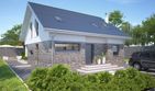 Projekt domu Meribel DCP327 - parterowy z poddaszem dom o powierzchni 132,61 m², dach dwuspadowy - ujęcie 2