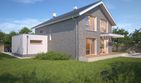 Projekt domu Bergamo DCP343 - parterowy z poddaszem dom o powierzchni 138,43 m², dach dwuspadowy - ujęcie 4