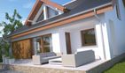 Projekt domu Rodez DCP328 - parterowy z poddaszem dom o powierzchni 162,35 m², dach dwuspadowy - ujęcie 3