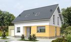 Projekt domu Fulton II LMP342a - parterowy z poddaszem dom o powierzchni 136,89 m², dach dwuspadowy, koszt budowy 364 000 zł - ujęcie frontu